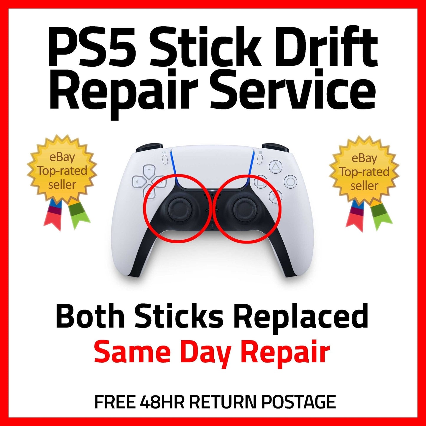PS5 Controller - Stick Drift Repair - Game Gear Garage
