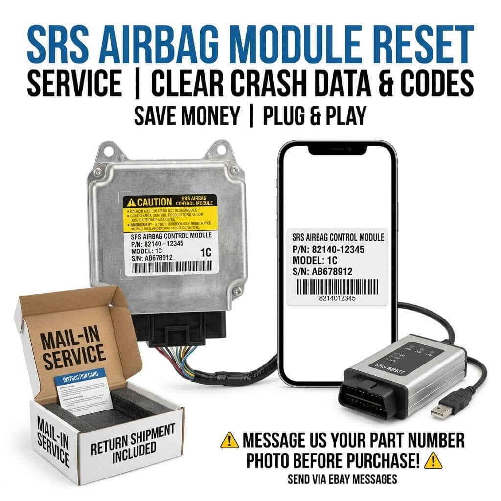 SRS Airbag Module Reset Service to clear crash data and codes for effective and affordable repairs.