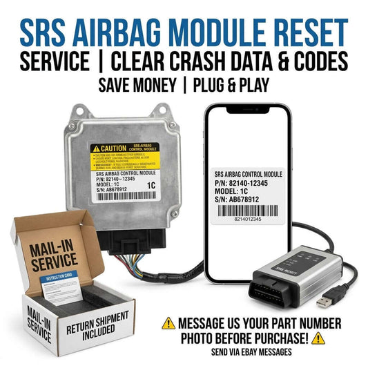 SRS Airbag Module Reset Service to clear crash data and codes for effective and affordable repairs.