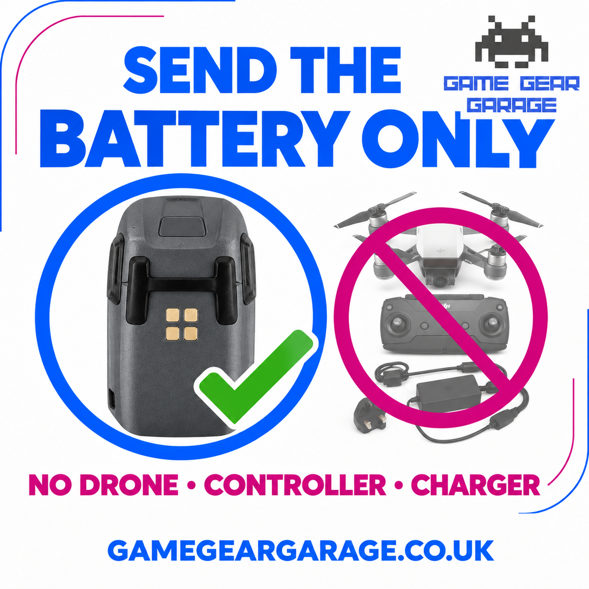 DJI Spark battery repair service