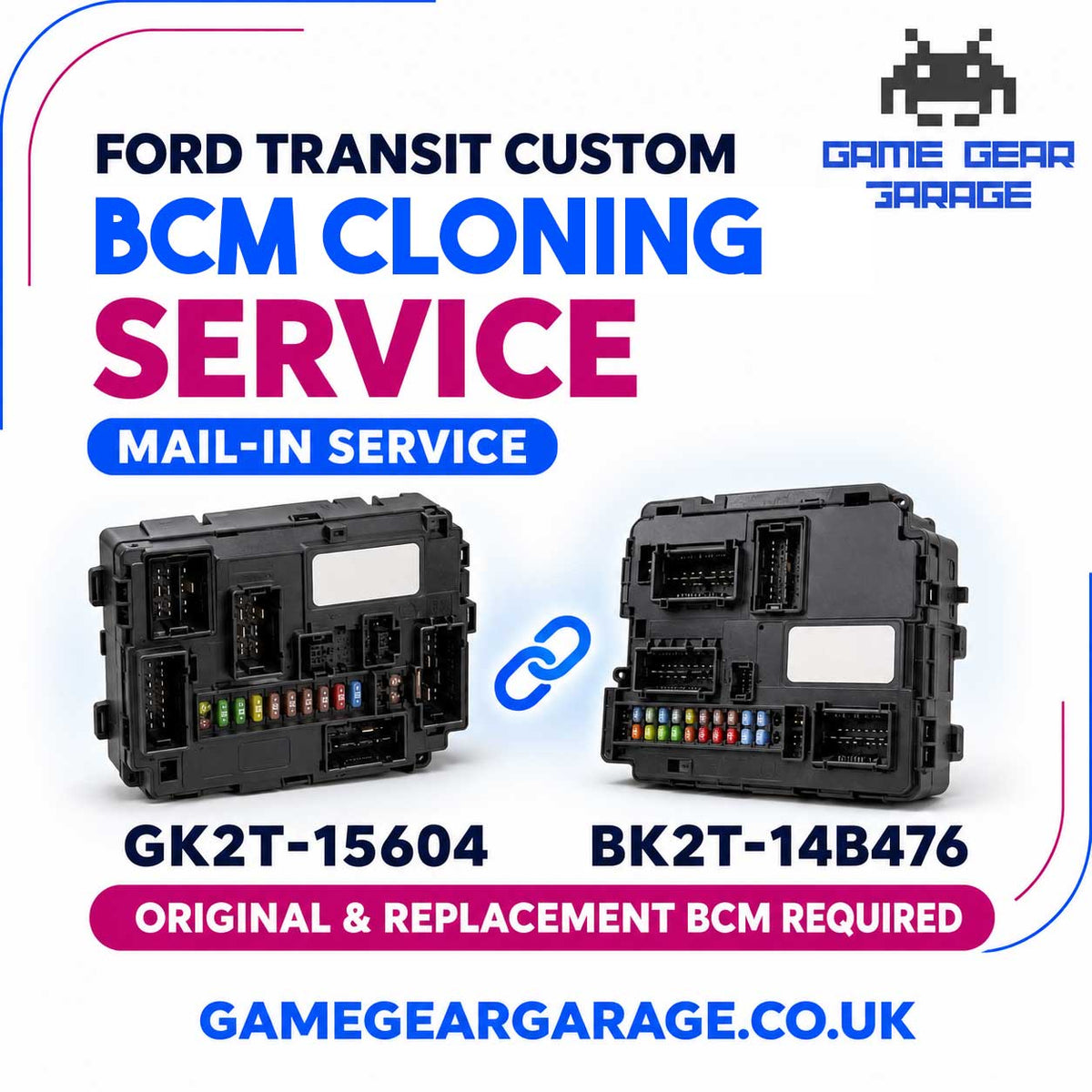 Ford Transit Custom BCM Cloning Service GK2T-15604 BK2T-14B476