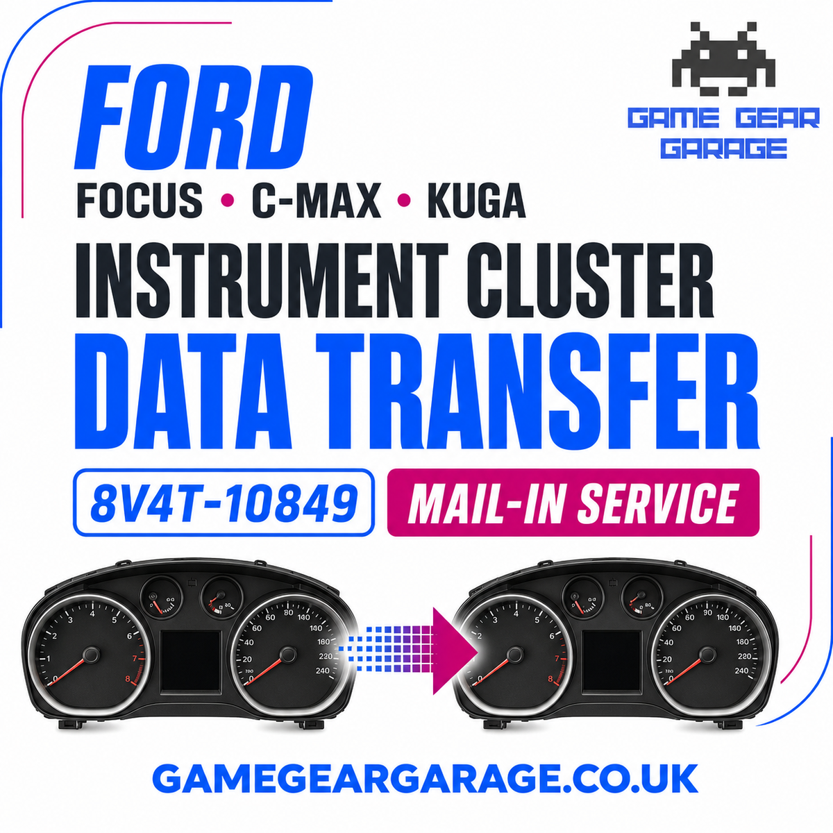 Cloning Service FORD FOCUS C-MAX KUGA Instrument Cluster