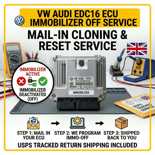 Bosch EDC16 ECU Immo Off Service VW Audi Seat Skoda