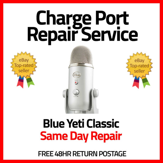 Blue Yeti Microphone - USB Charge Port Repair Service - Game Gear Garage