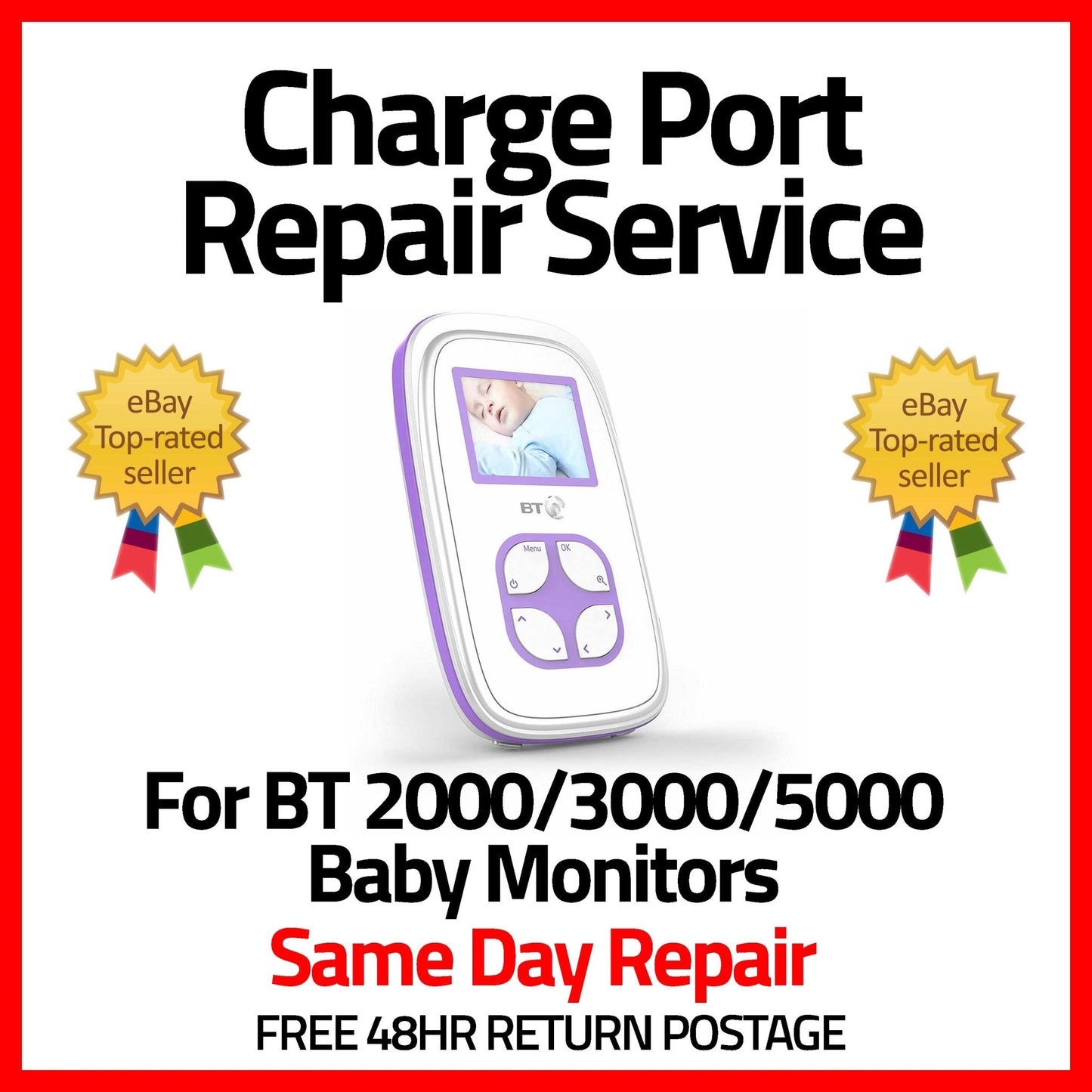 BT 2000/3000/5000 Baby Monitor Charge Port Replacement - Game Gear Garage