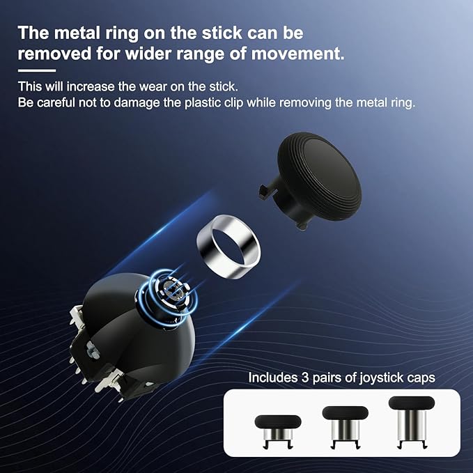 GuliKit TMR Joysticks For PS5 Controller, 720° Adjustable Tension - Game Gear Garage