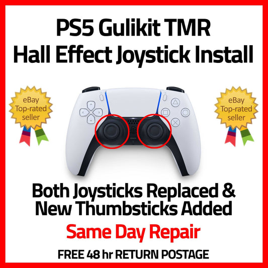 PS5 Controller Gulikit TMR Joystick Upgrade Service - Game Gear Garage