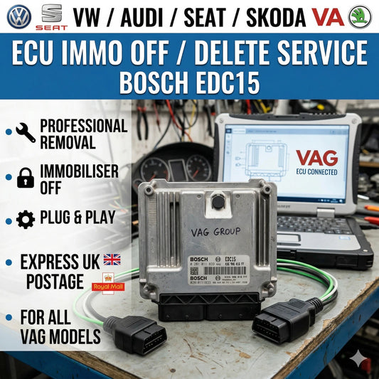 Bosch EDC15 ECU Immo Off Service VW Audi Seat Skoda